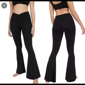 Aerie Real Me High Waisted Crossover Flare Legging